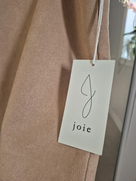 Joie NWT Tan Faux Suede Soft Mini Skirt Size Medium - Picture 3 of 10